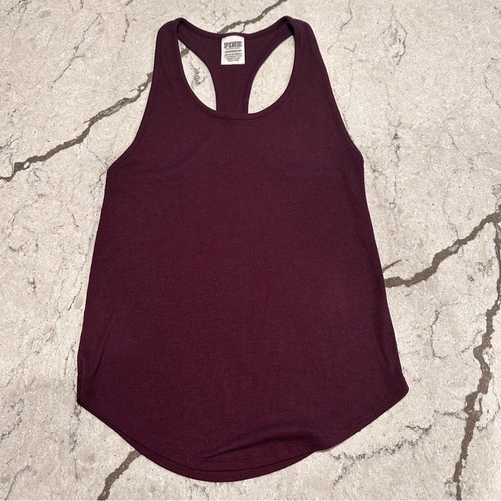 PINK Victoria's Secret Deep Burgundy Tank Top